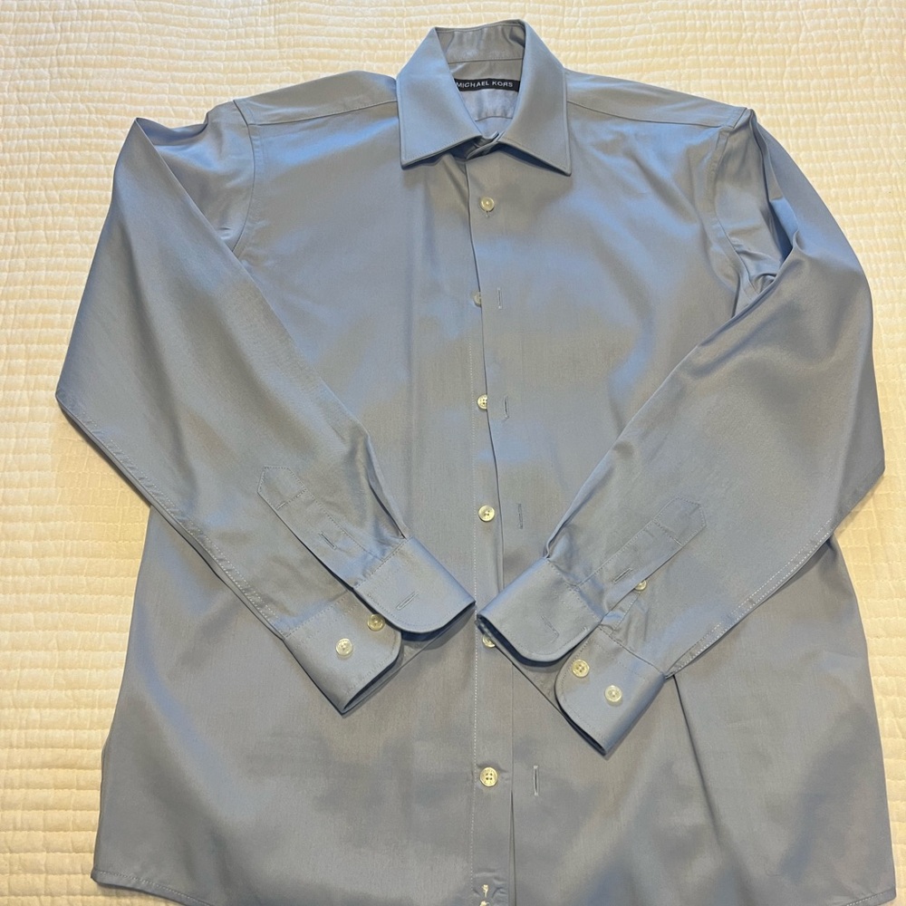 Michael Kors Blue Button Down Shirt for Kids